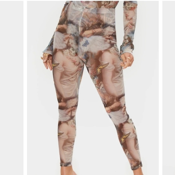 PrettyLittleThing Pants - Pretty Little Thing Stone Butterfly Renaissance 4